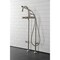Aqua Vintage CCK8108DX Freestanding Tub Faucet with Supply Line, Stop Valve, Brushed Nickel CCK8108DX - alternate 4